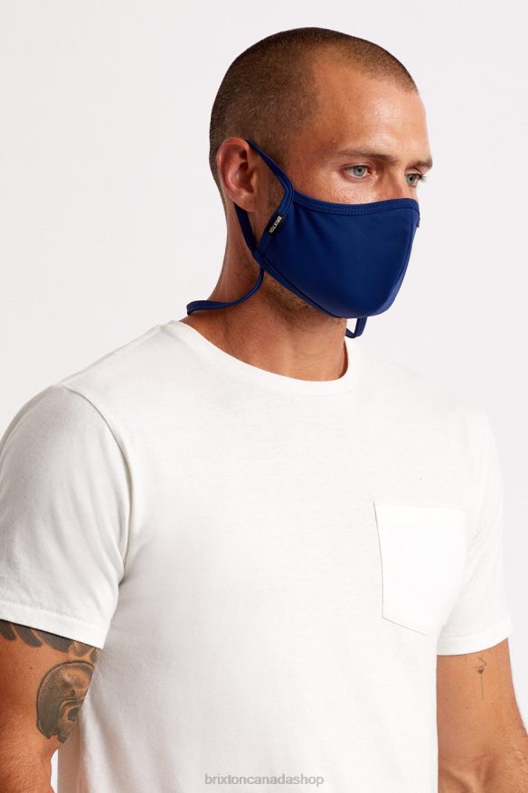 Brixton Accessories Navy/Tan Unisex Everything Face Mask HFR00P379