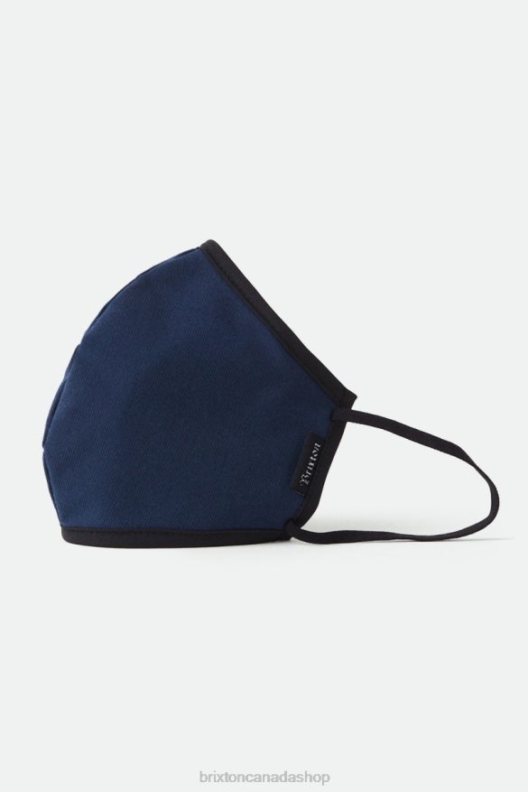 Brixton Accessories Navy Unisex Antimicrobial 4-Way Stretch Face Mask HFR00P386