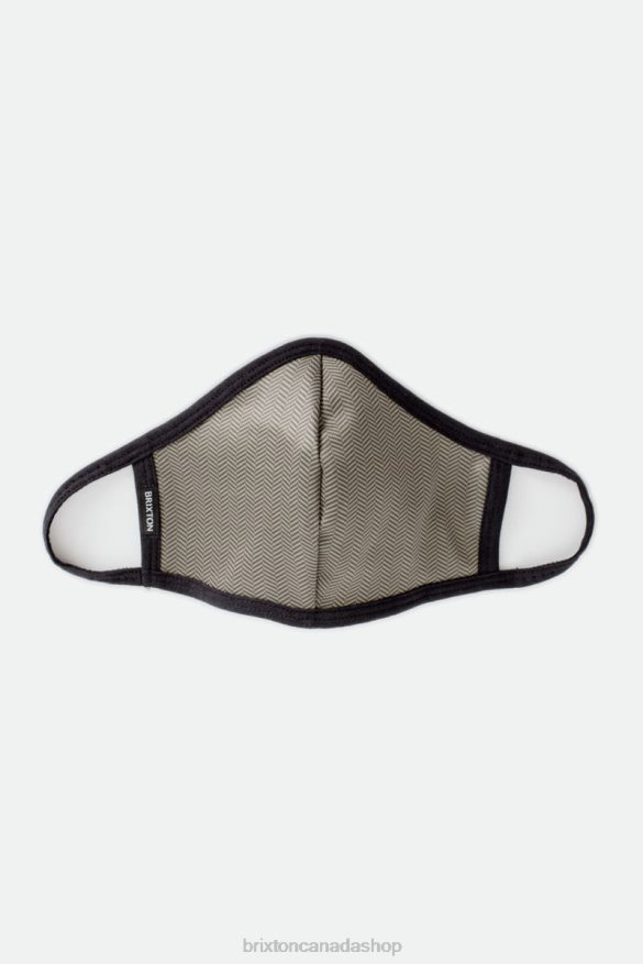 Brixton Accessories Olive Herringbone Unisex Reversible Face Mask HFR00P399