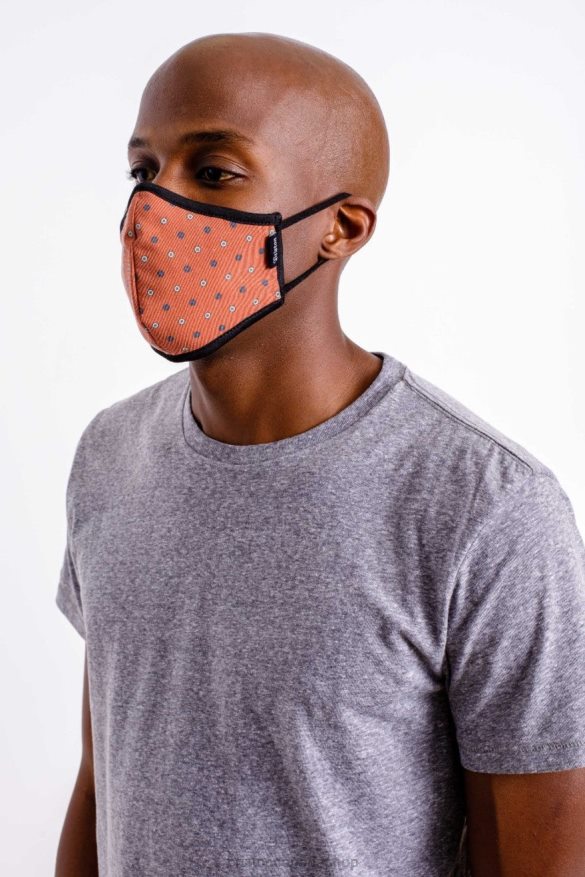 Brixton Accessories Polka Unisex Antimicrobial 4-Way Stretch Face Mask HFR00P392