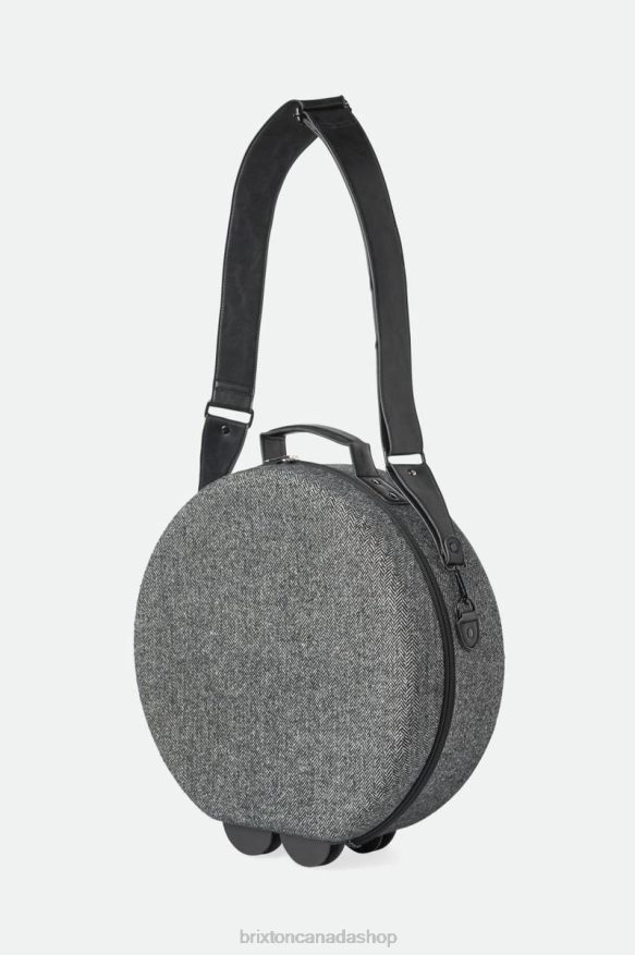 Brixton Accessories Grey/Black Unisex Done Proper Fedora Travel Case HFR00P345