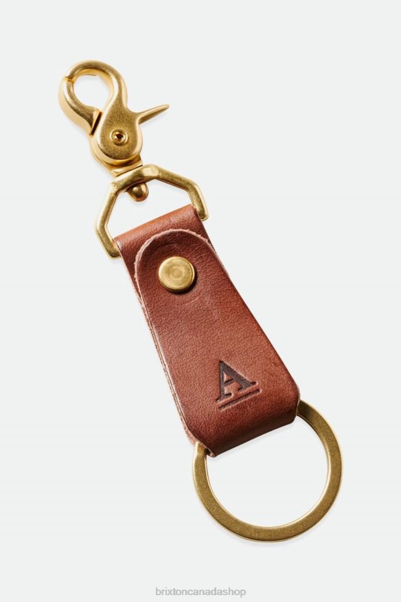 Brixton x Artifact Accessories Brown Unisex Leather Key Clip HFR00P375