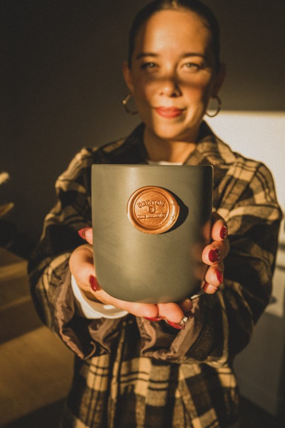 Brixton x Muse Accessories Gunmetal Unisex Flannel Scented Candle HFR00P366