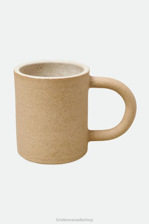 Brixton x O-M Accessories Beige Unisex Hand Crafted Ceramic Mug HFR00P368