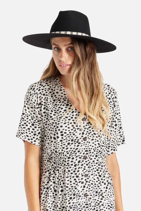 Brixton Accessories Black Women Leigh Felt Fedora HFR00P528