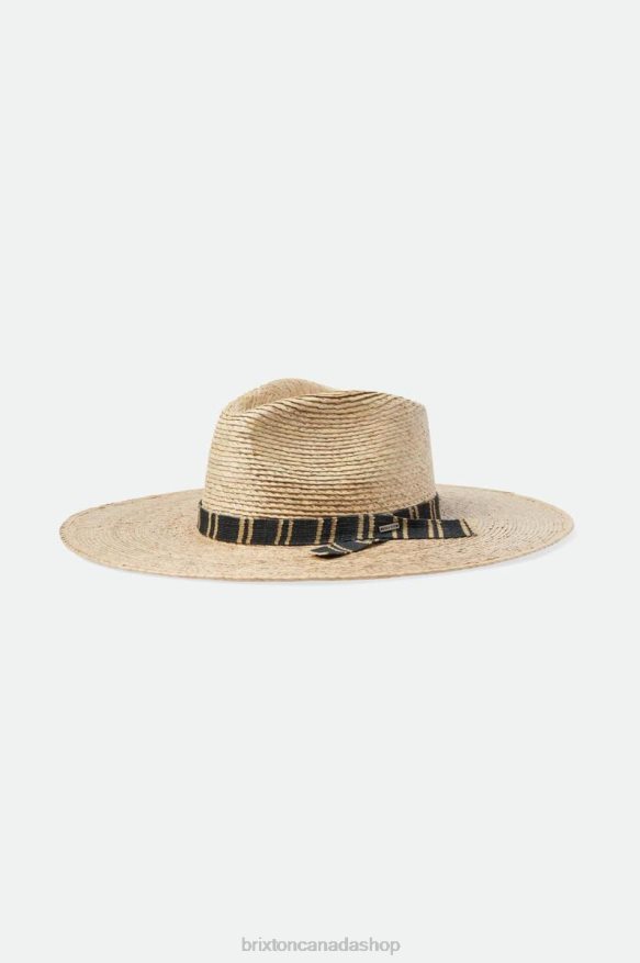 Brixton Accessories Natural/Multi Women Leigh Straw Fedora HFR00P523