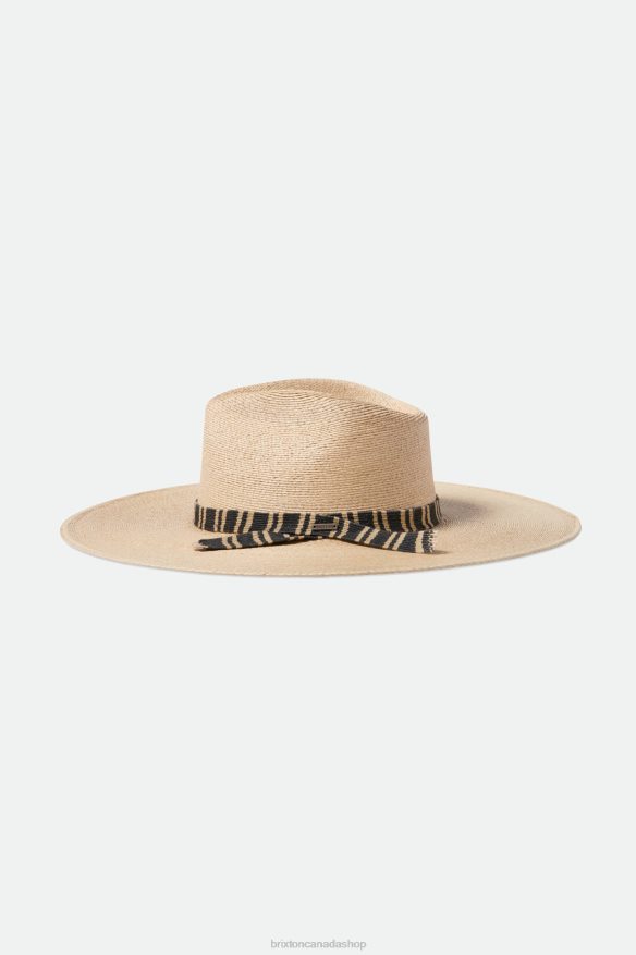 Brixton Accessories Natural Women Leigh Straw Fedora HFR00P519