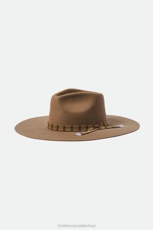 Brixton Accessories Sand Women Leigh Felt Fedora HFR00P531