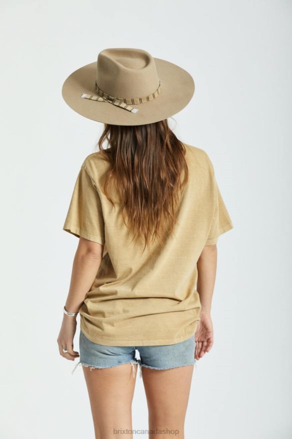 Brixton Accessories Sand Women Leigh Felt Fedora HFR00P531