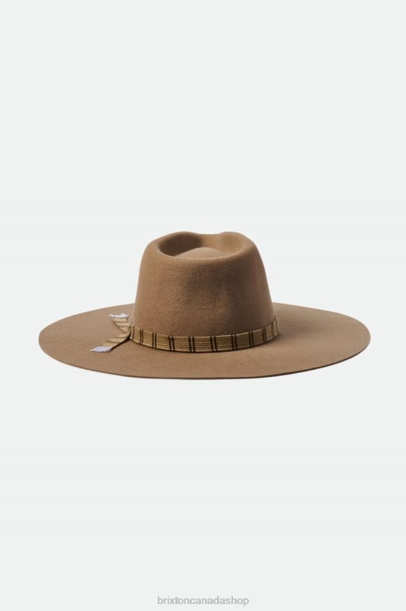 Brixton Accessories Sand Women Leigh Felt Fedora HFR00P531