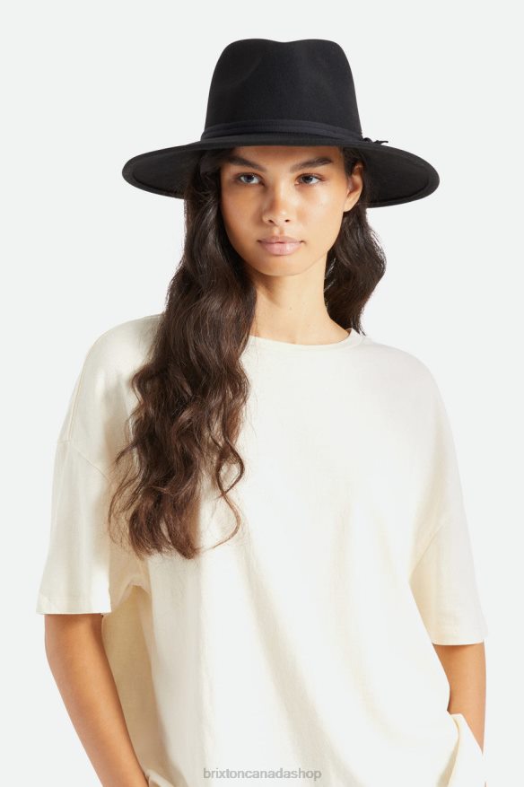 Brixton Accessories Black Women Joanna Felt Packable Hat HFR00P527
