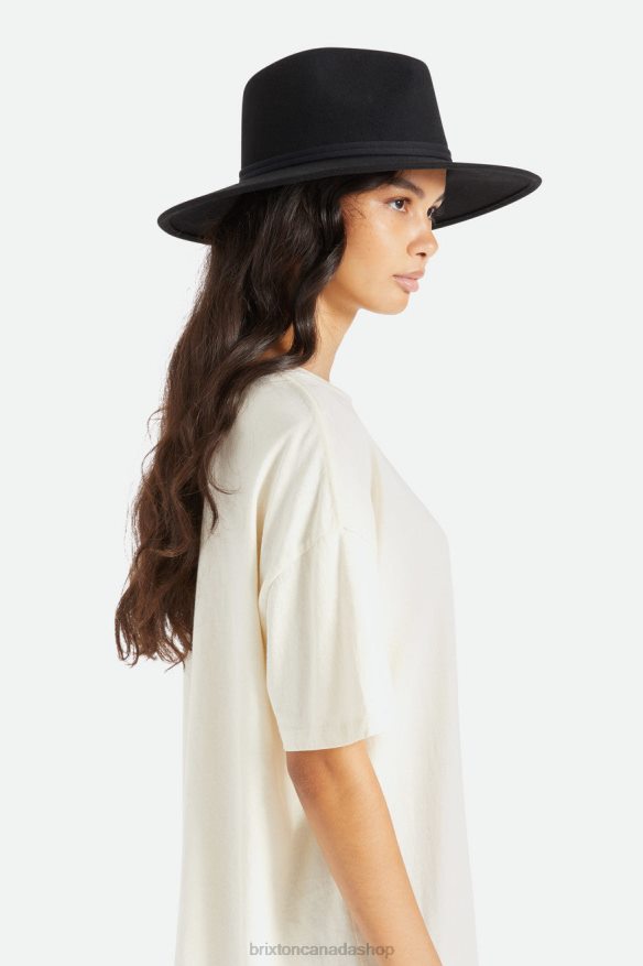 Brixton Accessories Black Women Joanna Felt Packable Hat HFR00P527