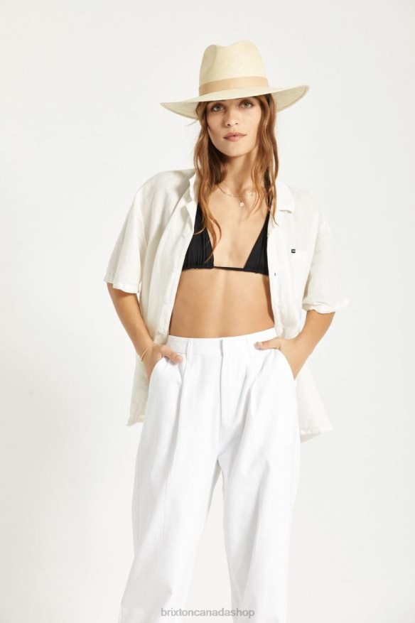 Brixton Accessories Catalina Sand Women Harper Panama Straw Hat HFR00P498