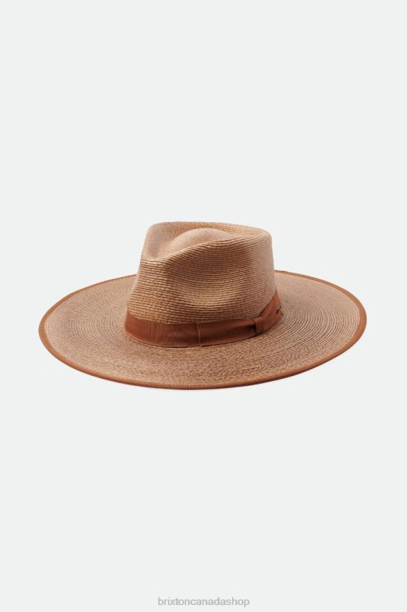 Brixton Accessories Coffee/Brown Regular Tripilla Women Jo Straw Rancher Hat Limited HFR00P520