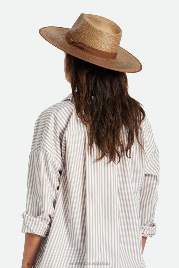 Brixton Accessories Coffee/Brown Regular Tripilla Women Jo Straw Rancher Hat Limited HFR00P520