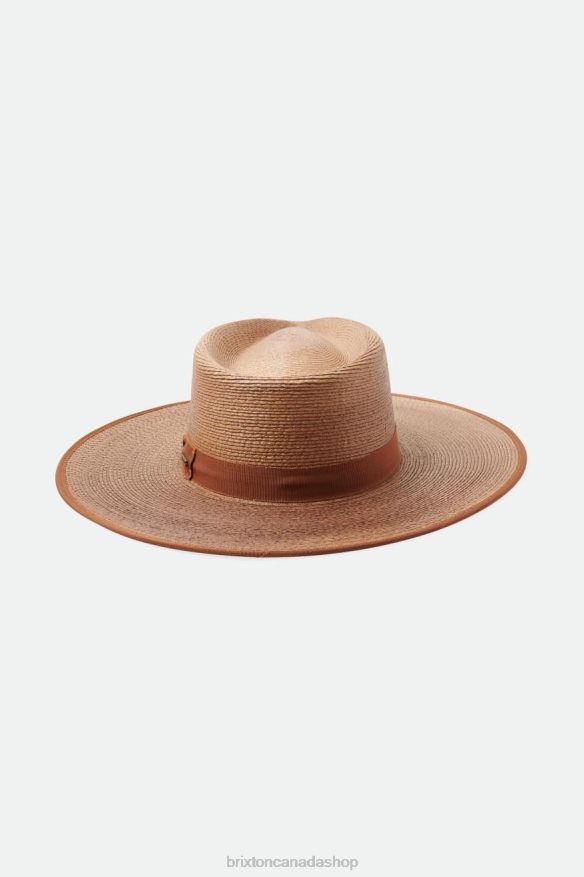Brixton Accessories Coffee/Brown Regular Tripilla Women Jo Straw Rancher Hat Limited HFR00P520