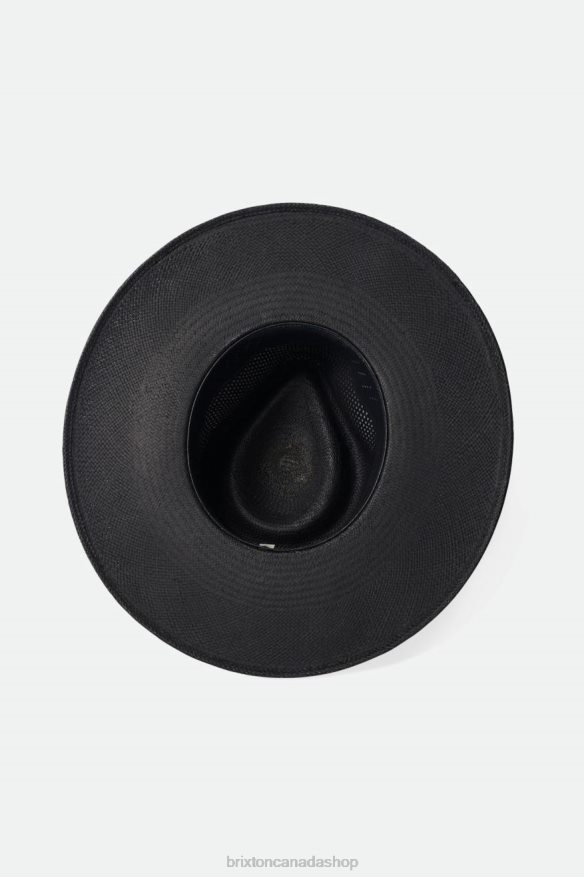 Brixton Accessories Corondao Black Women Jo Panama Straw Rancher Hat HFR00P501