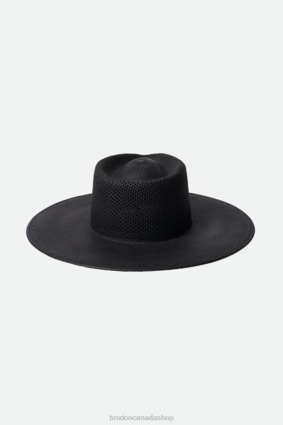 Brixton Accessories Corondao Black Women Jo Panama Straw Rancher Hat HFR00P501
