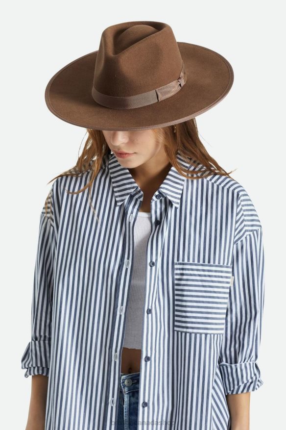 Brixton Accessories Dark Tan Women Jo Rancher Hat HFR00P529