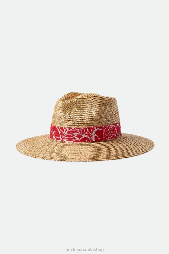 Brixton Accessories Honey/Aloha Red Women Joanna Hat HFR00P521