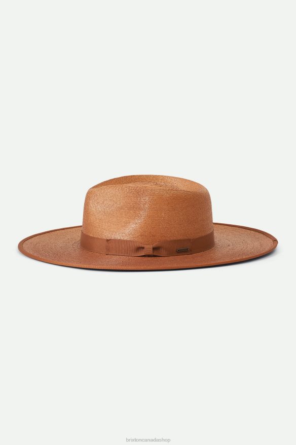 Brixton Accessories Rust Women Jo Straw Rancher Hat HFR00P509