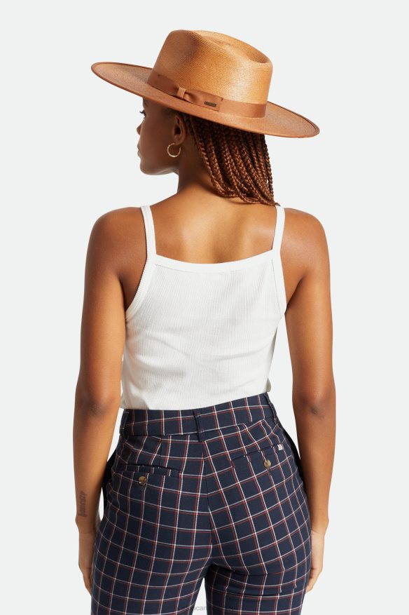 Brixton Accessories Rust Women Jo Straw Rancher Hat HFR00P509