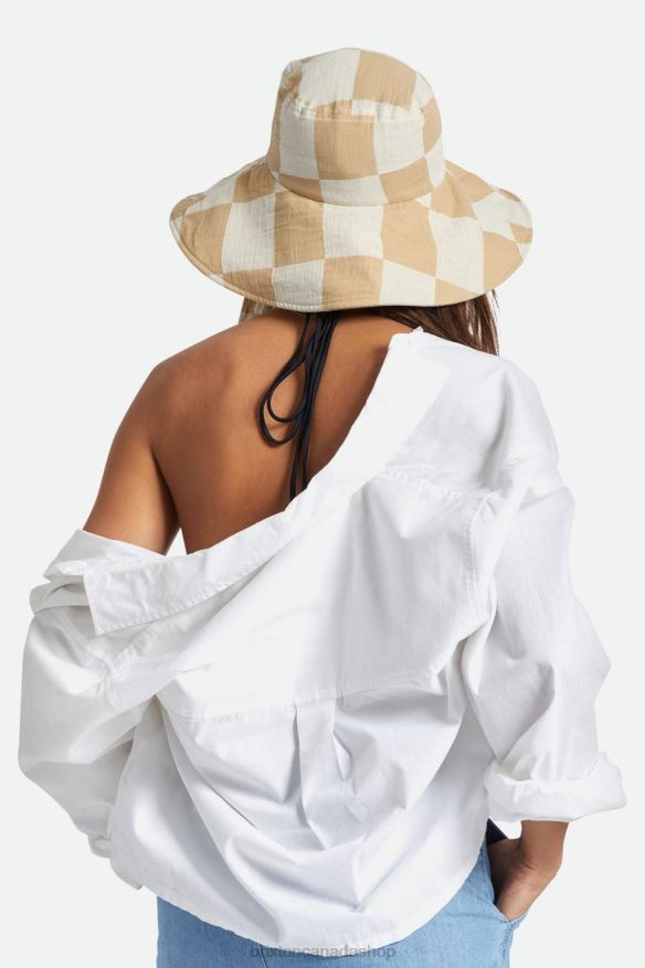 Brixton Accessories Sand/Whitecap Women Jasper Packable Bucket Hat HFR00P533