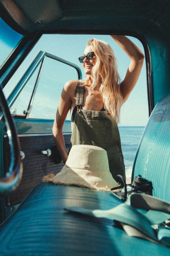 Brixton Accessories Tan Women Alice Packable Bucket Hat HFR00P512