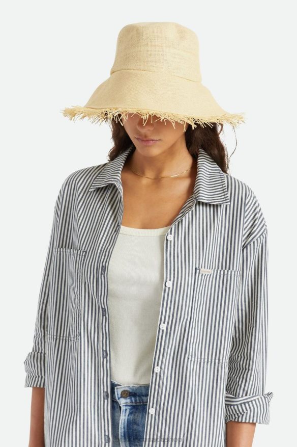 Brixton Accessories Tan Women Alice Packable Bucket Hat HFR00P512
