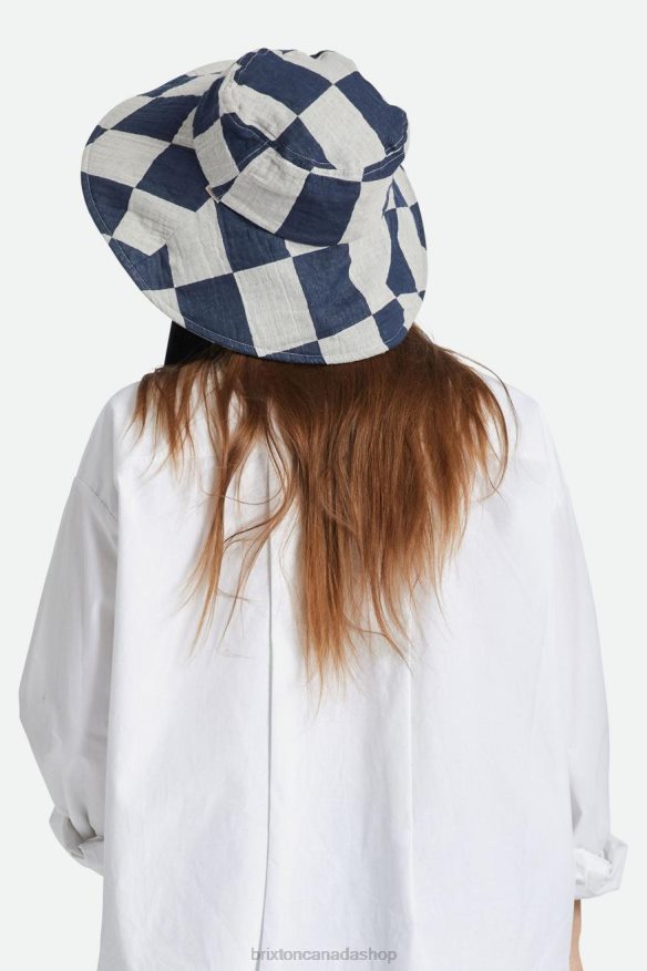 Brixton Accessories Washed Navy/Whitecap Women Jasper Packable Bucket Hat HFR00P532