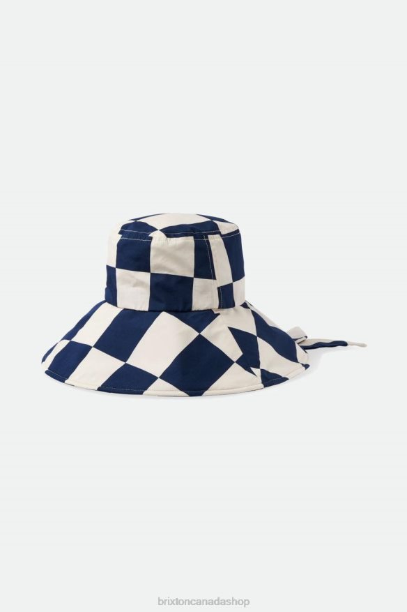 Brixton Accessories Washed Navy/Whitecap Women Jasper Packable Bucket Hat HFR00P532