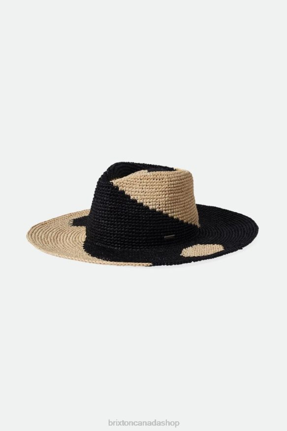 Brixton Accessories Whitecap/Black Women Madeira Pattern Straw Hat HFR00P514