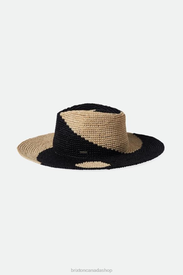 Brixton Accessories Whitecap/Black Women Madeira Pattern Straw Hat HFR00P514