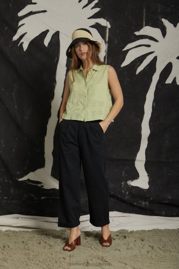 Brixton Apparel Black Women Victory Trouser Pant HFR00P473