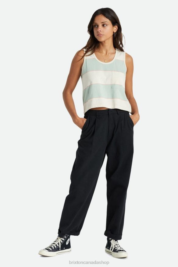 Brixton Apparel Black Women Victory Trouser Pant HFR00P473