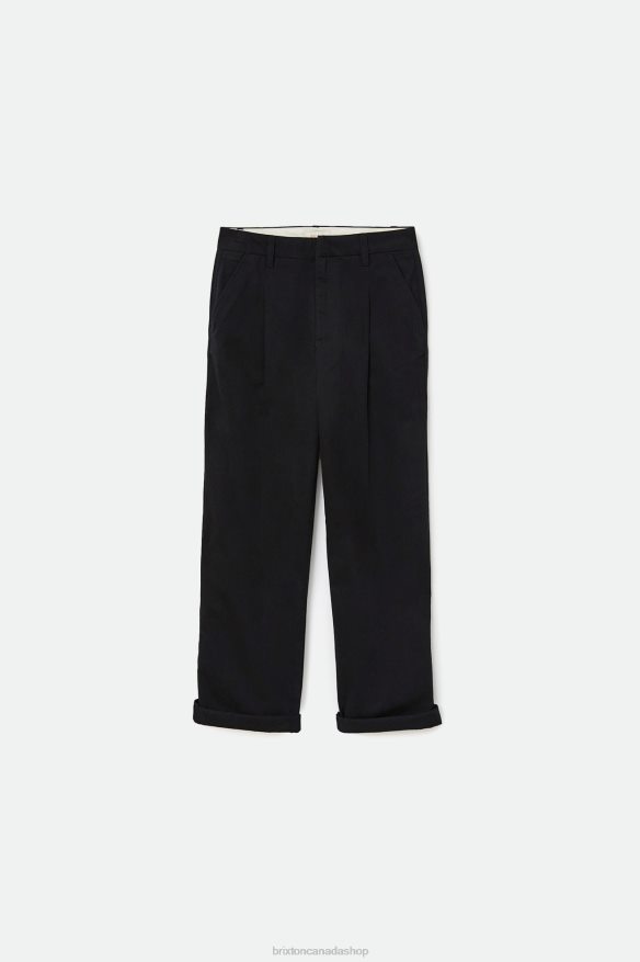 Brixton Apparel Black Women Victory Trouser Pant HFR00P473