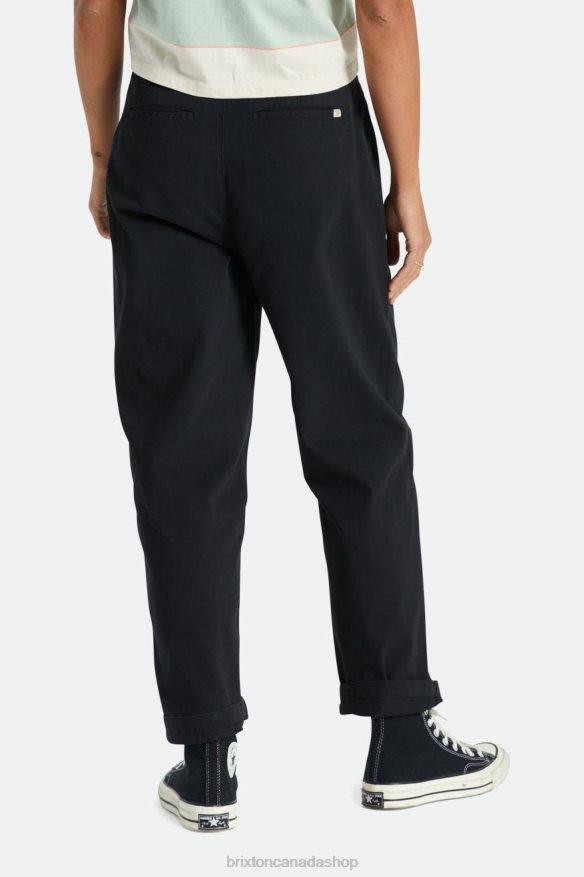 Brixton Apparel Black Women Victory Trouser Pant HFR00P473