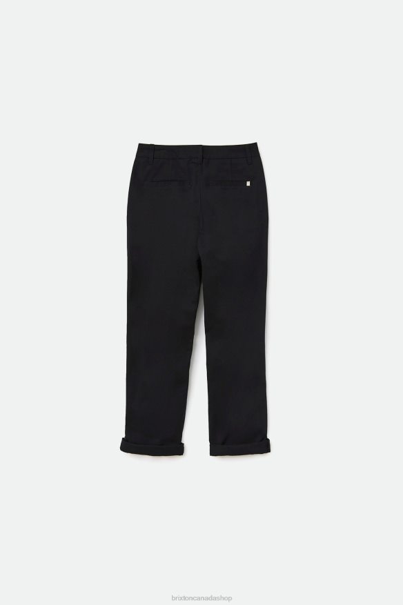 Brixton Apparel Black Women Victory Trouser Pant HFR00P473