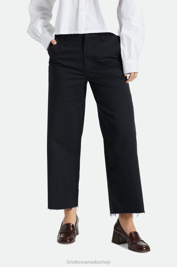 Brixton Apparel Black Women Victory Wide Leg Pant HFR00P476