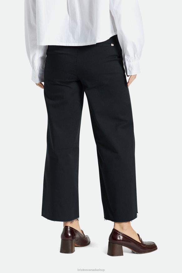Brixton Apparel Black Women Victory Wide Leg Pant HFR00P476