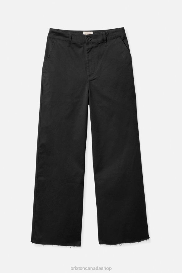 Brixton Apparel Black Women Victory Wide Leg Pant HFR00P476