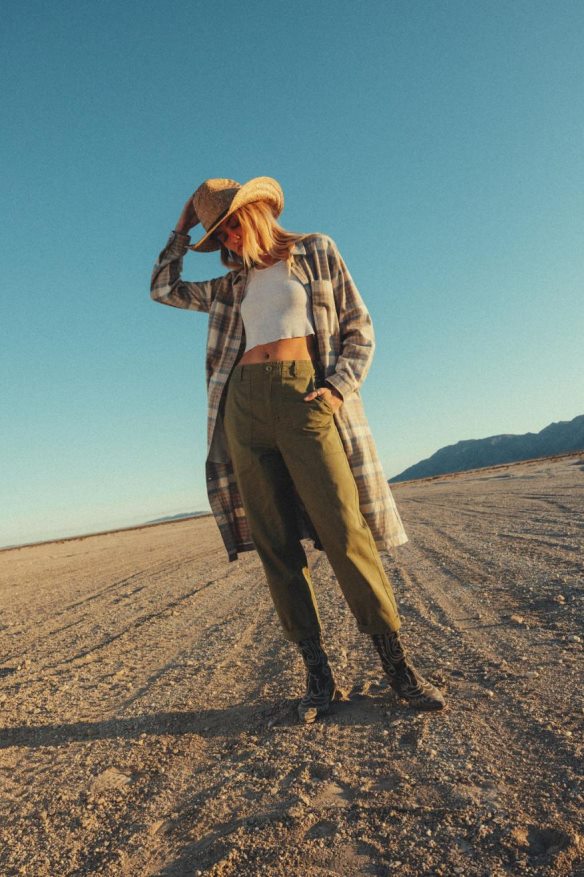 Brixton Apparel Olive Surplus Women Vancouver Pant HFR00P477