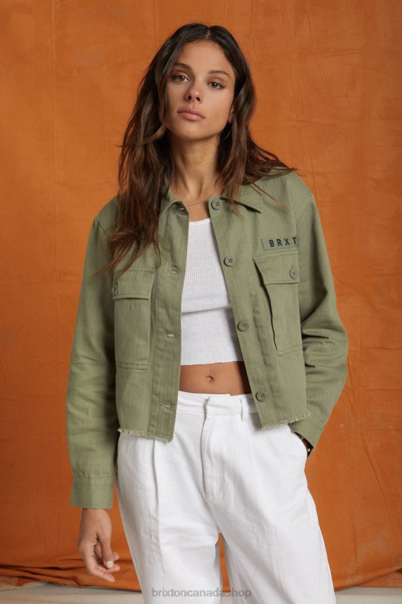 Brixton Apparel Olive Surplus Women Private Overshirt HFR00P462
