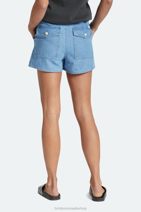 Brixton Apparel Faded Indigo Women Vancouver Short HFR00P484