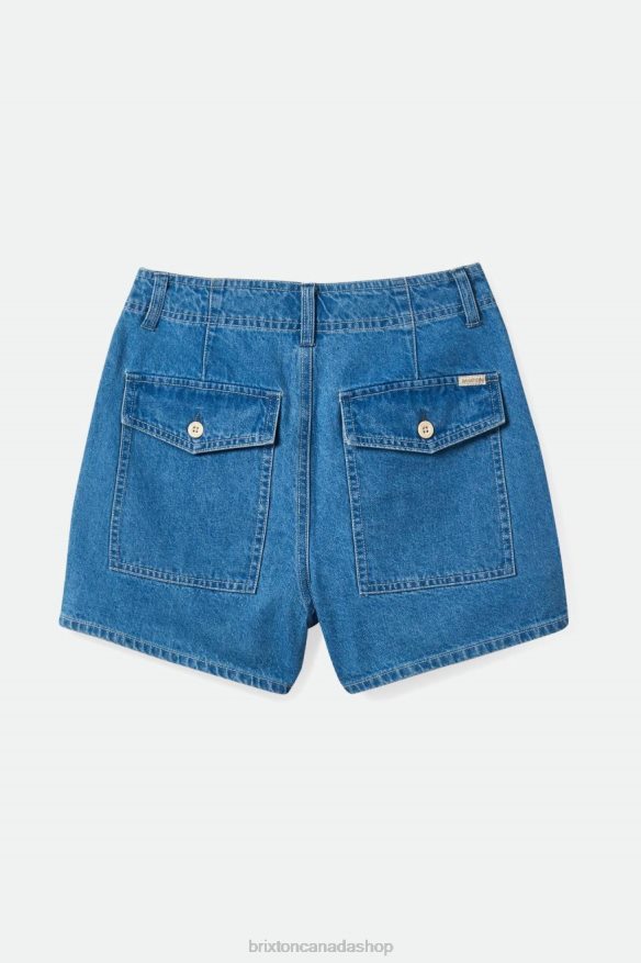 Brixton Apparel Faded Indigo Women Vancouver Short HFR00P484