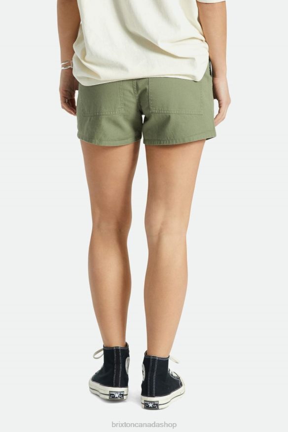 Brixton Apparel Olive Surplus Women Vancouver Short HFR00P491