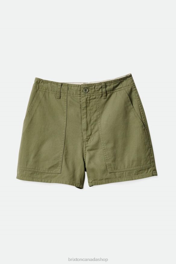 Brixton Apparel Olive Surplus Women Vancouver Short HFR00P491