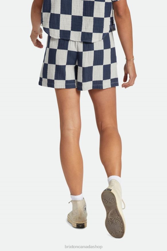 Brixton Apparel Washed Navy Women Mykonos Boxer Short HFR00P482