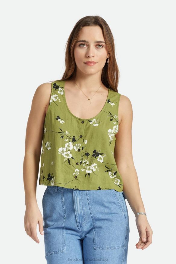 Brixton Apparel Moss Women Lanai Linen Tank HFR00P423