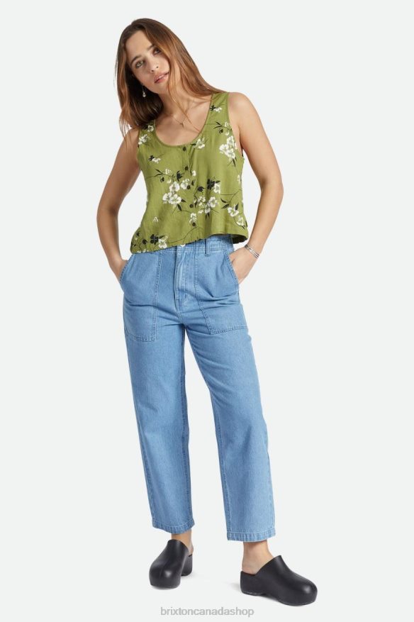 Brixton Apparel Moss Women Lanai Linen Tank HFR00P423